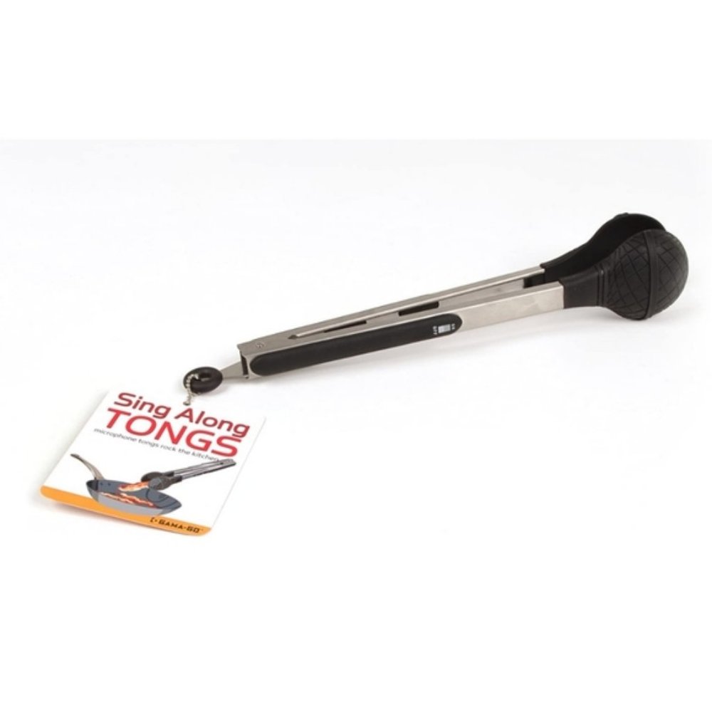 Microphone-Shaped 'Sing-Along' Tongs